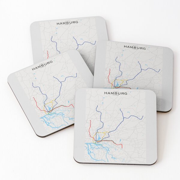 Item preview, Hamburg Transit Map designed and sold by CPTVDesign.