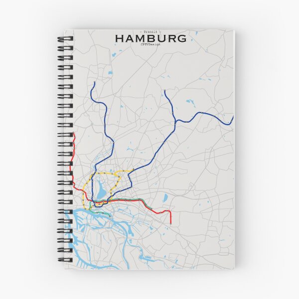 Item preview, Hamburg Transit Map designed and sold by CPTVDesign.