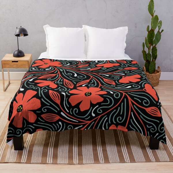 Item preview, Red Floral Array designed and sold by inkblotcreative.