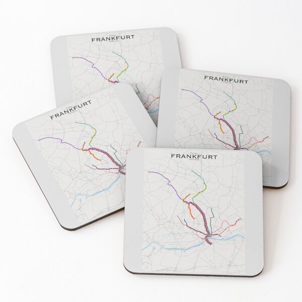 Item preview, Frankfurt Transit Map designed and sold by CPTVDesign.