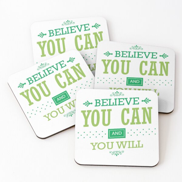 Item preview, Believe You Can and You Will - Inspirational Quote designed and sold by ImageNugget.