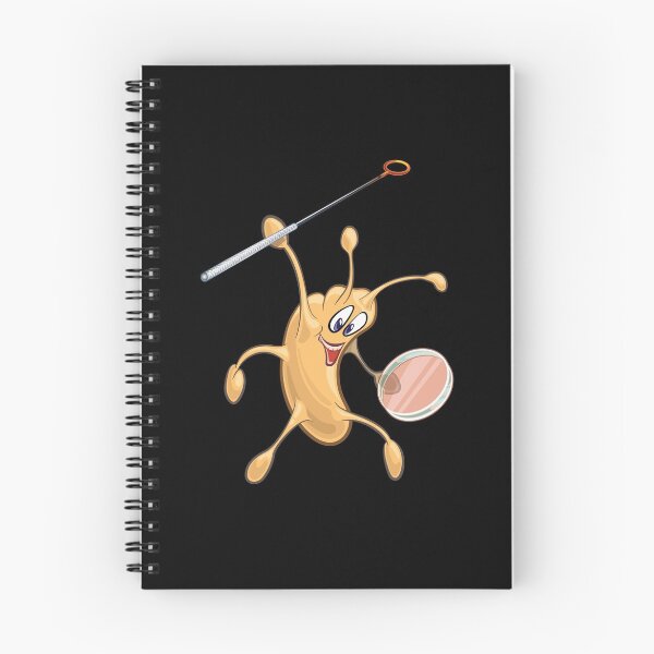 Item preview, Microbiology Cartoon - Bacteria holding Inoculating Loop and Petri Dish for Cell Culture designed and sold by Zit-Zat-Zot.