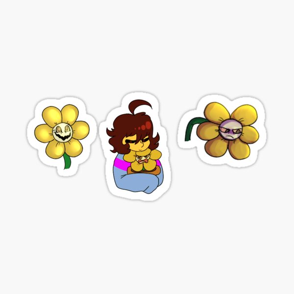 Undertale: Flowey Sticker for Sale by kotabird