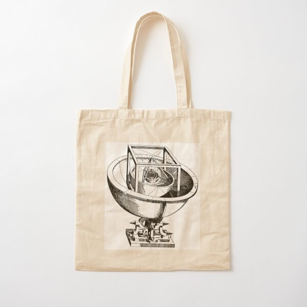 Johannes Kepler model, Radio telescope, illustration, exploration, water, science, vector, design, technology Cotton Tote Bag