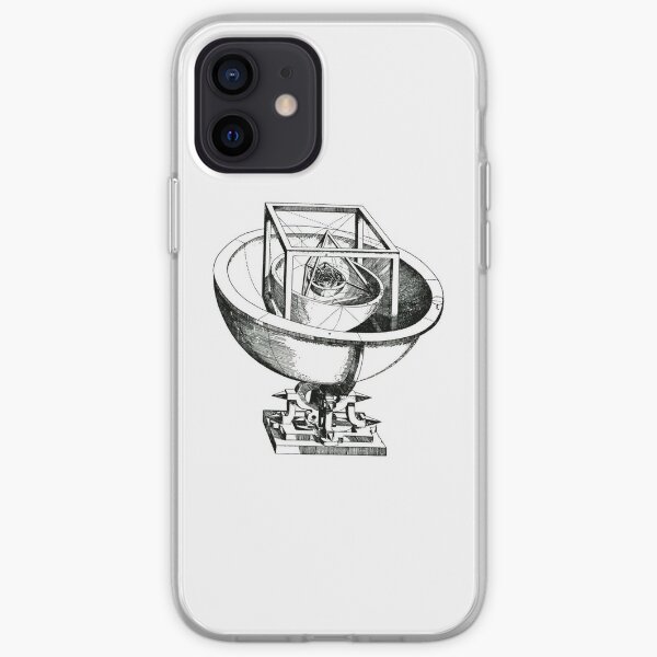 Johannes Kepler model, Radio telescope, illustration, exploration, water, science, vector, design, technology iPhone Soft Case