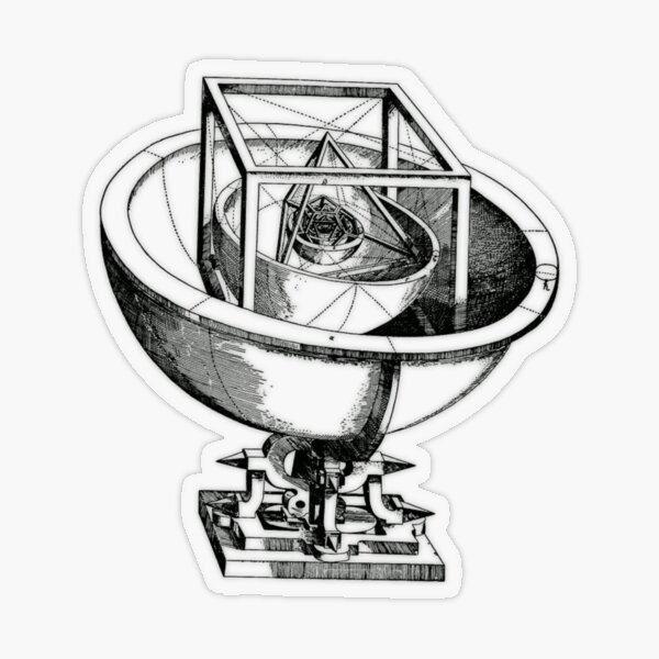 Johannes Kepler model, Radio telescope, illustration, exploration, water, science, vector, design, technology Transparent Sticker