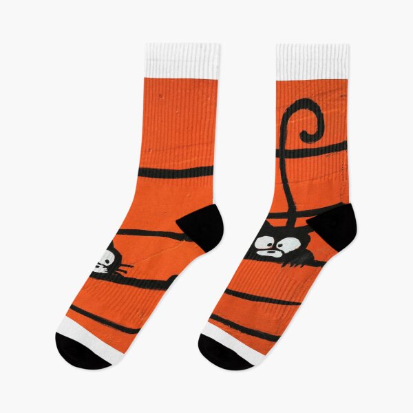 Item preview, THREE BLACK CATS - between the ORANGE LINES designed and sold by mister-john.