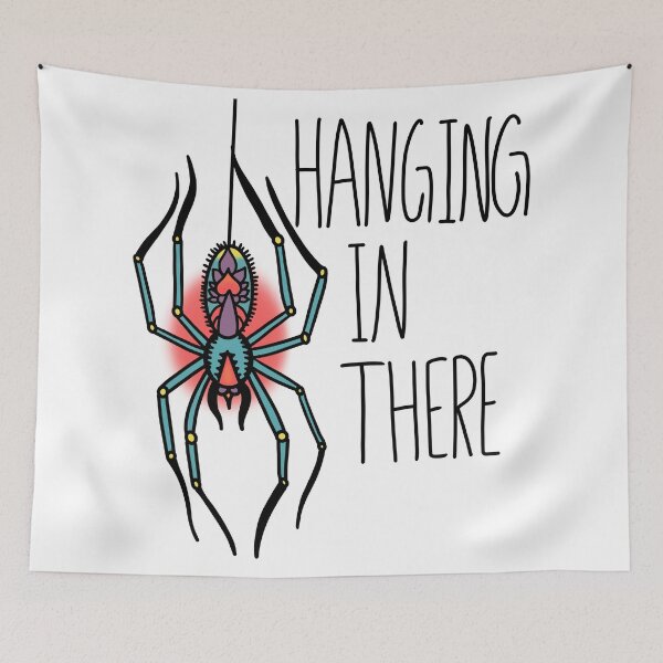 Item preview, Hanging In There Neo-Traditional Tattoo Spider designed and sold by AlkalineKittyxx.