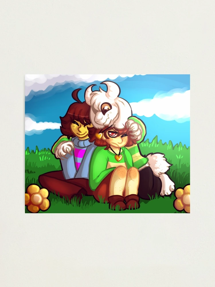 frisk/chara + asriel miniprints – star sowing