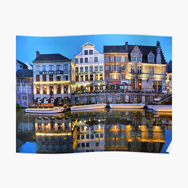 "The Bierhaus Ghent" Poster by lilianmarshall2 Redbubble