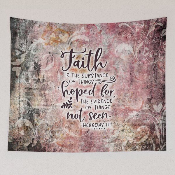 Item preview, Faith Throw Blanket designed and sold by AmaleeCreations.