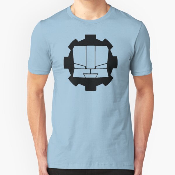 Heroic Gearo Emblem - Black Slim Fit T-Shirt