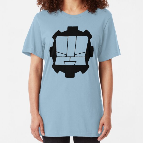Heroic Gearo Emblem - Black Slim Fit T-Shirt