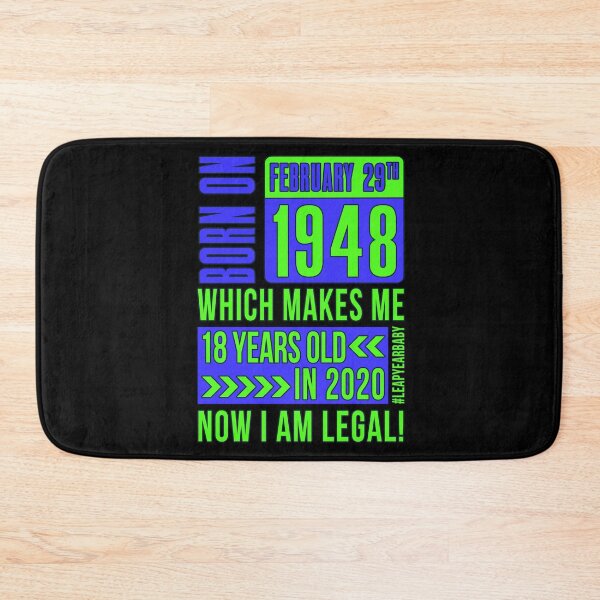 Item preview, 1948 - 48 - 18 Years Old NOW I AM LEGAL BLUE #leapyearbaby Boys and Mens Funny Leaper Leapling Leap Year Birthday Gifts, Shirts, Tshirts designed and sold by GabiBlaze.