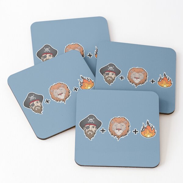 Item preview, War Animals: Pirate + Lion + Fire designed and sold by Prototypeinks.