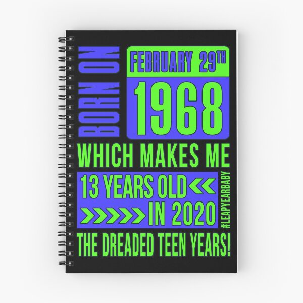 Item preview, 1968 - 68 - 13 Years Old THE DREADED TEEN YEARS BLUE #leapyearbaby Boys and Mens Funny Leaper Leapling Leap Year Birthday Gifts, Shirts, Tshirts designed and sold by GabiBlaze.