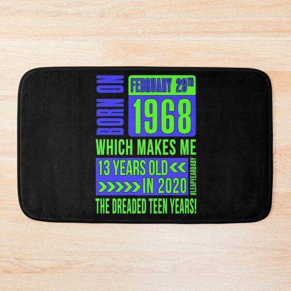 Item preview, 1968 - 68 - 13 Years Old THE DREADED TEEN YEARS BLUE #leapyearbaby Boys and Mens Funny Leaper Leapling Leap Year Birthday Gifts, Shirts, Tshirts designed and sold by GabiBlaze.