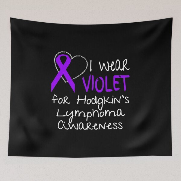 Item preview, I Wear Violet For Hodgkins Lymphoma Awareness Ribbon print designed and sold by nikkidawn74.