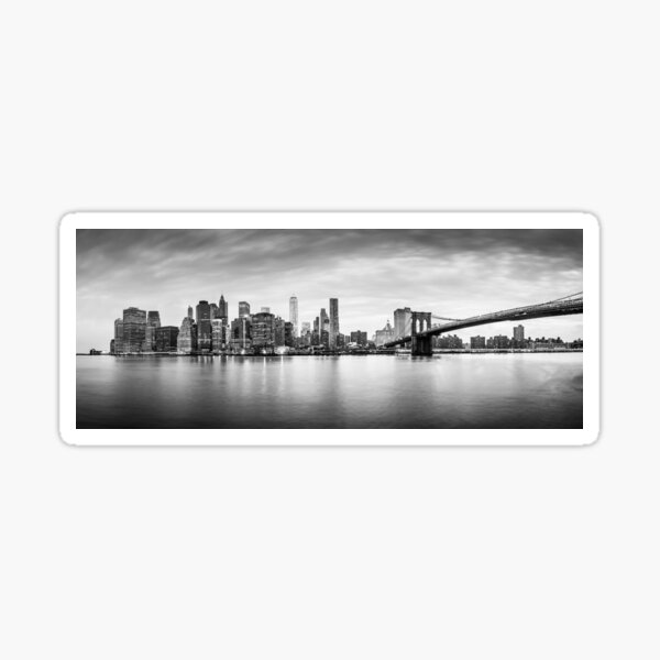 New York city sunset panorama Sticker