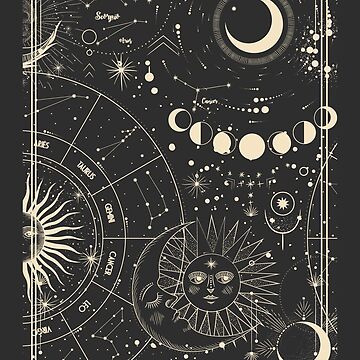 Celestial Tarot Sticker for Sale by InkellaShop