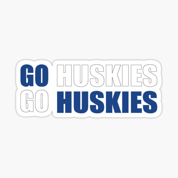 Go Huskies Sticker