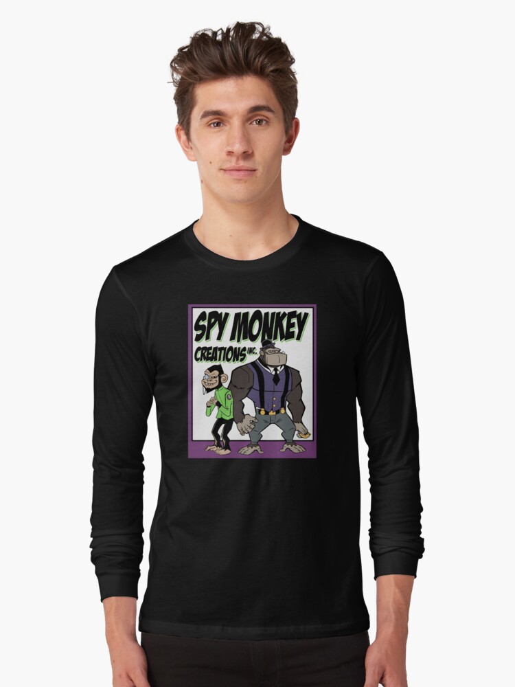 Thumbnail 1 of 5, Long Sleeve T-Shirt, Spy Monkey Creations Inc Logo! designed and sold by spymonkey.