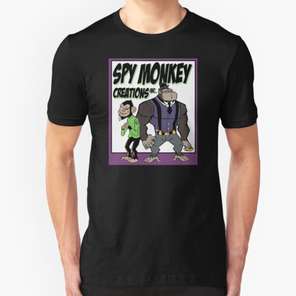 Spy Monkey Creations Inc Logo! Slim Fit T-Shirt