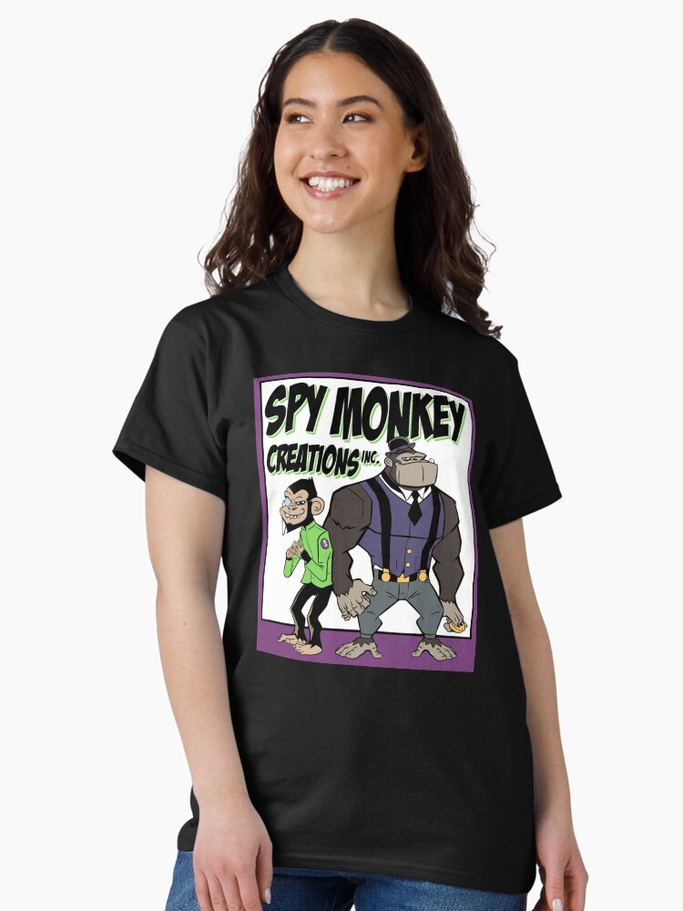 Thumbnail 2 of 7, Classic T-Shirt, Spy Monkey Creations Inc Logo! designed and sold by spymonkey.