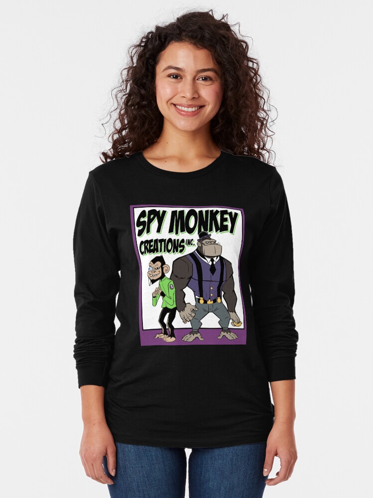 Thumbnail 2 of 5, Long Sleeve T-Shirt, Spy Monkey Creations Inc Logo! designed and sold by spymonkey.