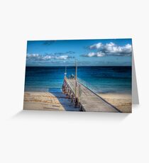 Lone Fisherman - Normanville Jetty, Fleurieu Peninsula, SA Greeting Card