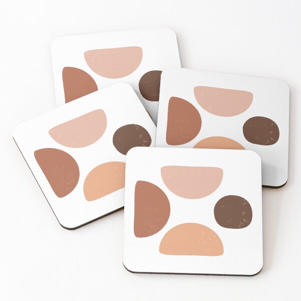 Item preview, Terracotta Abstract 50 - Modern, Contemporary Art - Abstract Organic Shapes - Pebbles - Brown designed and sold by Studio Grafiikka.