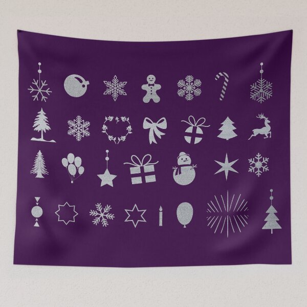 Item preview, Silver Christmas Icons designed and sold by Amanda-Lakey.