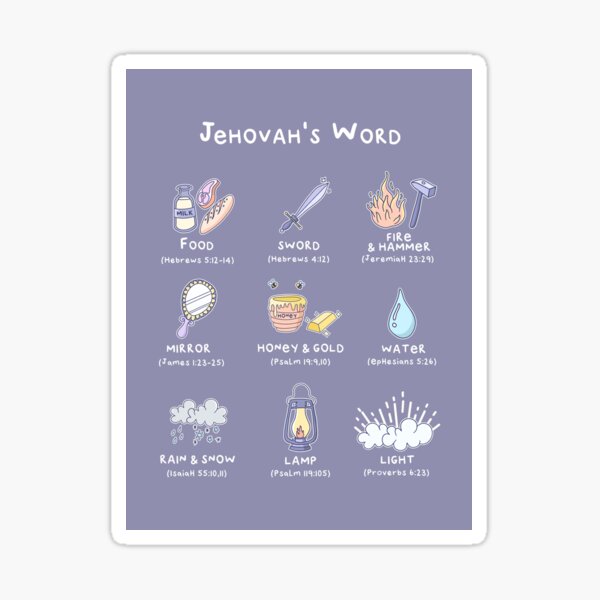 JEHOVAH'S WORD COMPARISON Sticker