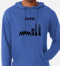 Taipei Skyline, Taiwan Lightweight Hoodie