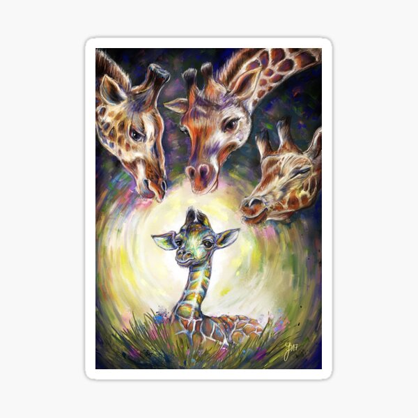 Giraffes (Lebensmut) Sticker