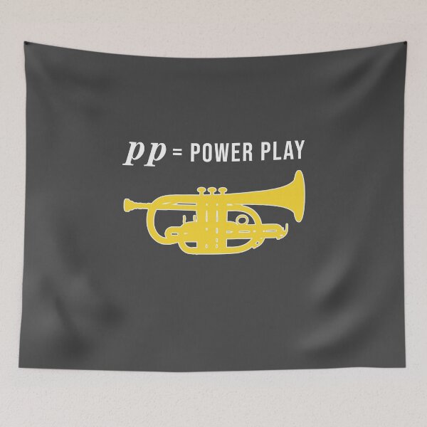 Item preview, Cornet - pp = power play - Funny trumpet gift / Funny cornet gift designed and sold by HEJAshirts.