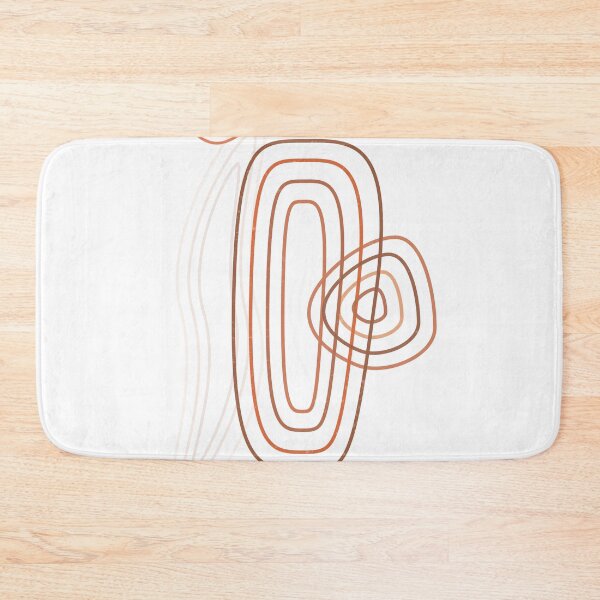 Item preview, Terracotta Abstract 57 - Modern, Contemporary Art - Abstract Organic Shapes - Contour Lines - Brown designed and sold by Studio Grafiikka.
