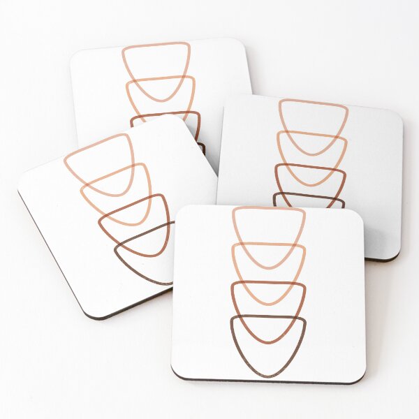 Item preview, Terracotta Abstract 57 - Modern, Contemporary Art - Abstract Organic Shapes - Contour Lines - Brown 1 designed and sold by Studio Grafiikka.