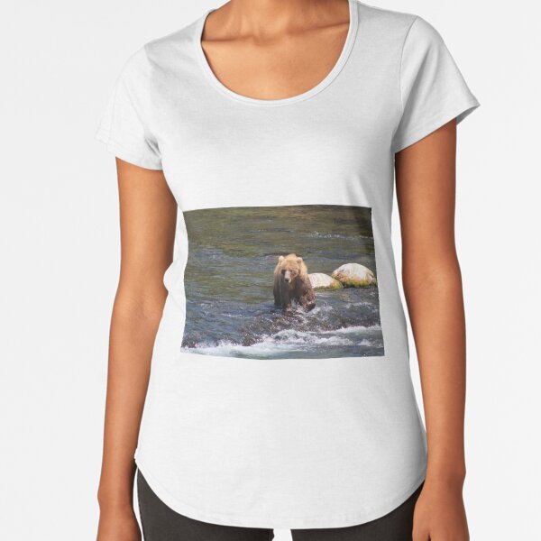 Bear #402 Out For a Stroll Premium Scoop T-Shirt