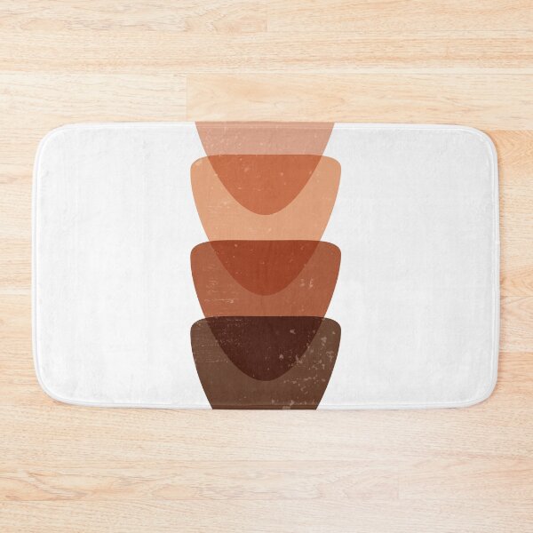 Item preview, Terracotta Abstract 58 - Brown Inverted Triangles - Modern, Minimal, Contemporary Art designed and sold by Studio Grafiikka.