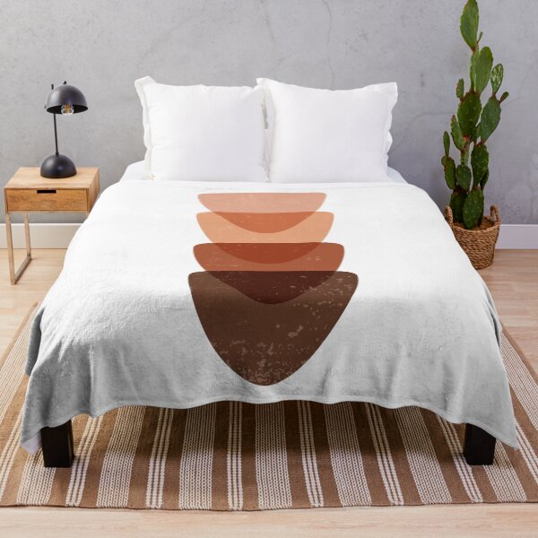 Item preview, Terracotta Abstract 58 - Brown Inverted Triangles - Modern, Minimal, Contemporary Art designed and sold by Studio Grafiikka.