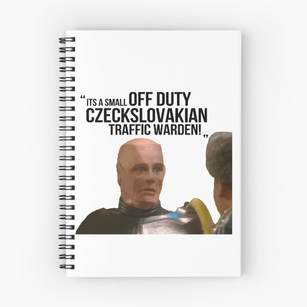 Artikelvorschau, Red Dwarf Kryten-Zitat "Es ist ein kleiner, dienstfreier tschechoslowakischer Verkehrspolizist!" entworfen und verkauft von countdownstreet.