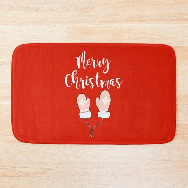 Artikelvorschau, Netter roter Hintergrund der Handschuhe der frohen Weihnachten entworfen und verkauft von Jenmag.