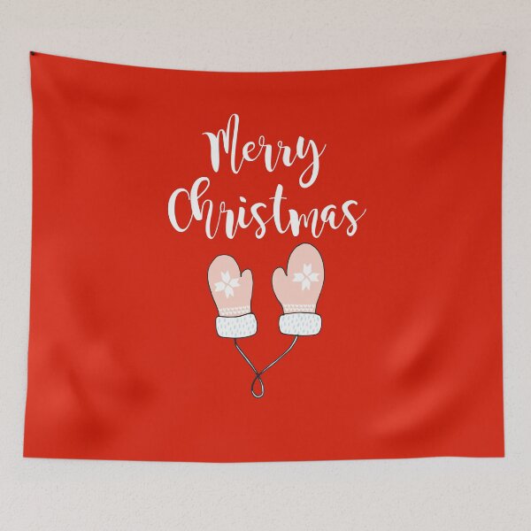 Item preview, Merry christmas gloves cute red background designed and sold by Jenmag.