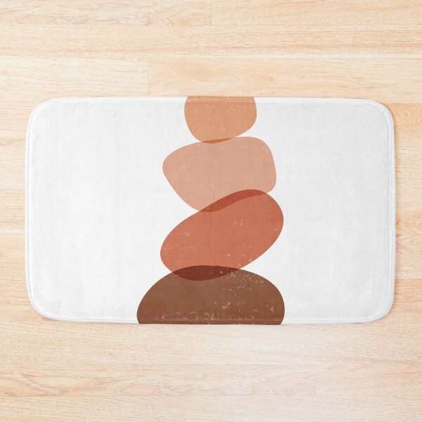 Item preview, Terracotta Abstract 60 - Modern, Contemporary Art - Abstract Organic Shapes - Zen Pebbles - Brown designed and sold by Studio Grafiikka.