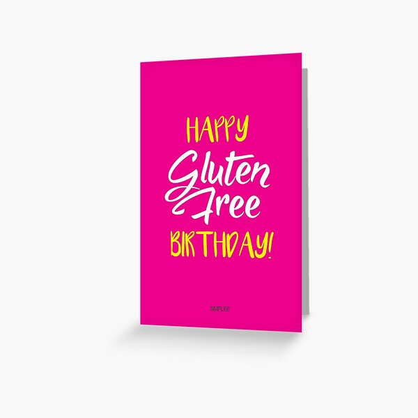 Simplee Cards: Gluten Free Greeting Card