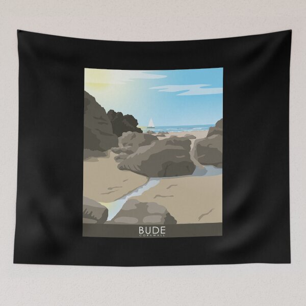 Item preview, Bude Cornwall UK illustration designed and sold by Gerald Waters.