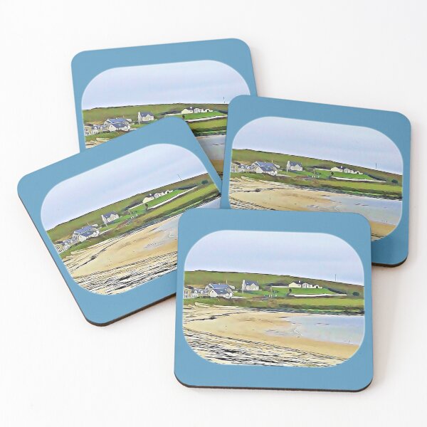 Item preview, A Donegal beach ringed by cottages designed and sold by DAscroft.