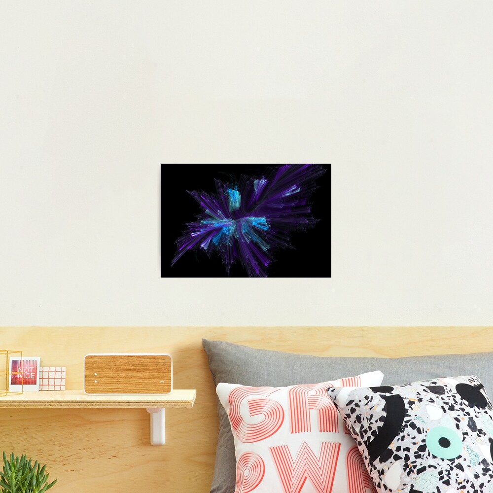 Blue Fiber Blues Photographic Print