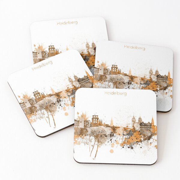 Item preview, Heidelberg Germany Warm Skyline designed and sold by DimDom.